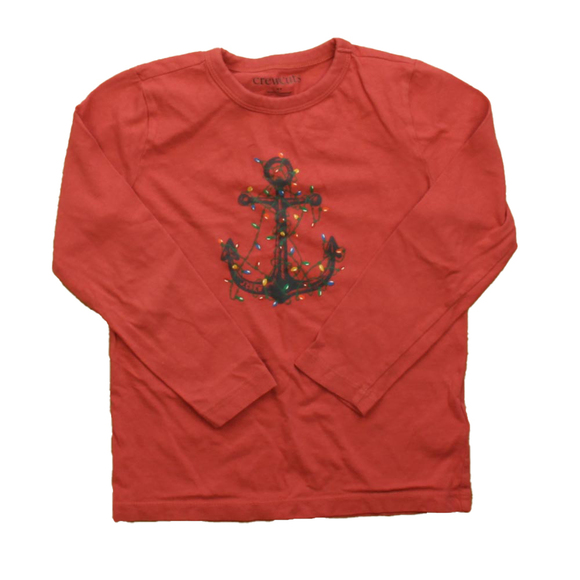 Crewcuts Other - Crewcuts Boys Red Christmas Lights Long Sleeve T-Shirt size: 4-5T